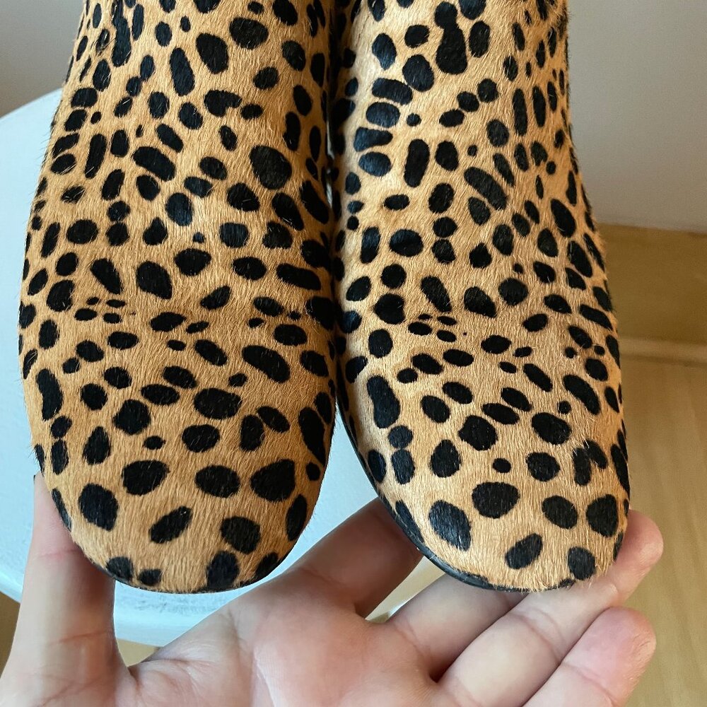 Johnny Was Leopard Cheetah Embroidered Floral Low Heel Booties size 9 - Picture 10 of 10